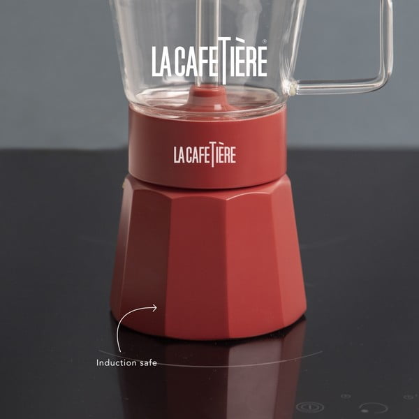 Červená moka kanvička z nerezovej ocele 0.29 l La Cafetiere Verona - Kitchen Craft-image-3