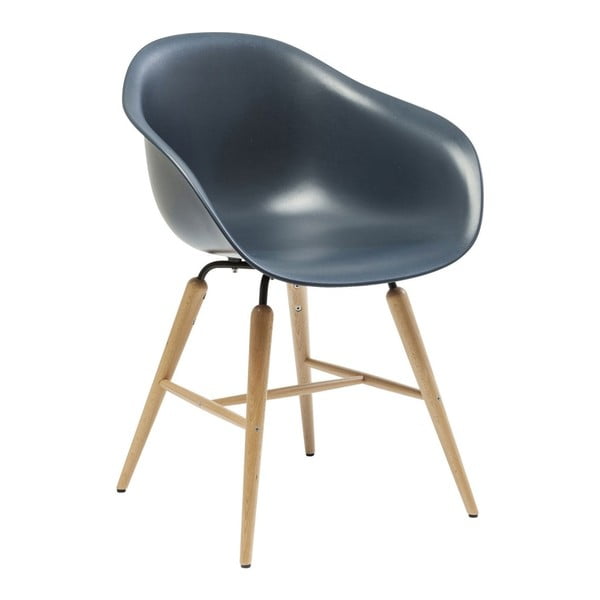 Tmavomodrá jedálenská stolička Kare Design Forum Object