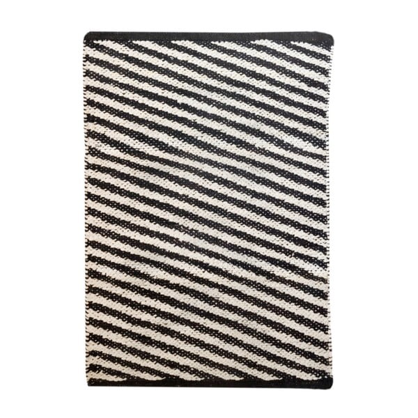 Čiernobiely koberec TJ Serra Diagonal, 140 x 200 cm