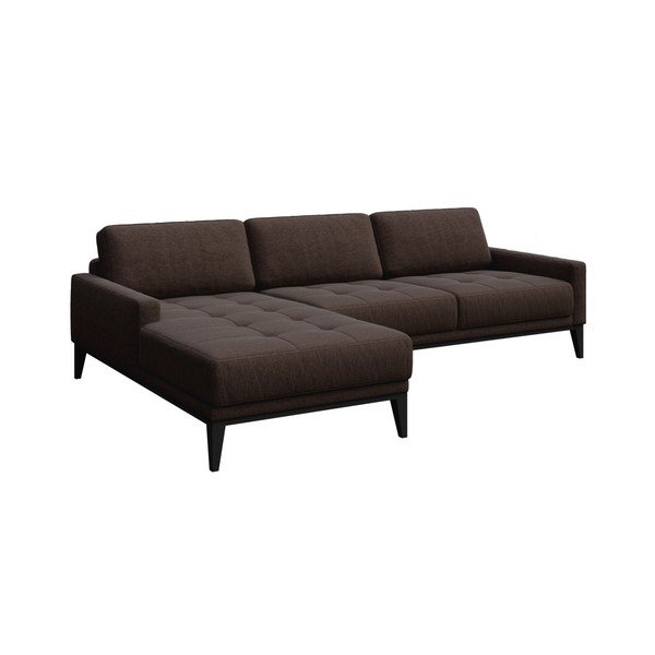 Hnedá rohová pohovka MESONICA Musso Tufted, ľavý roh-image-2