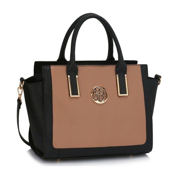 Kabelka L&S Teri Black & Nude