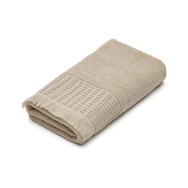 Béžový bavlnený uterák 50x90 cm Veta - Kave Home
