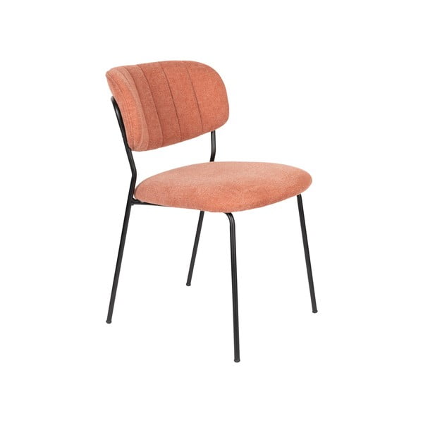 Jedálenské stoličky v súprave 2 ks v lososovej farbe Jolien - White Label
