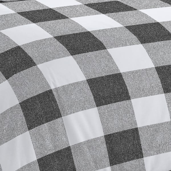 Bielo-sivé obliečky 200x135 cm Bold Check - Cloudsoft-image-3