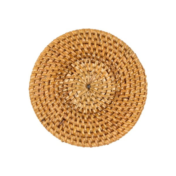 Tmavo prírodné ratanové tácky v súprave 6 ks so stojanom – Tiseco Home Studio-image-1