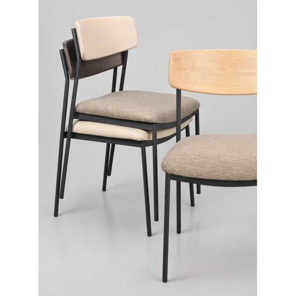 Jedálenská stolička v béžovo-prírodnej farbe v súprave 2 ks Maymont – Rowico-image-2