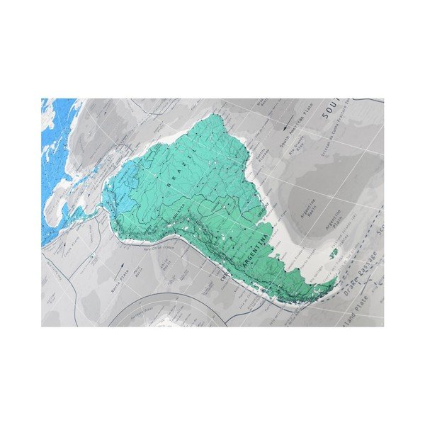 Magnetická mapa sveta The Future Mapping Company Colourful World, 130 × 72 cm-image-1