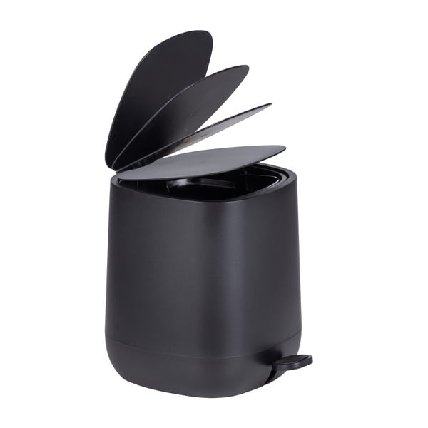 Čierny odpadkový kôš Wenko Davos, 5 l-image-1