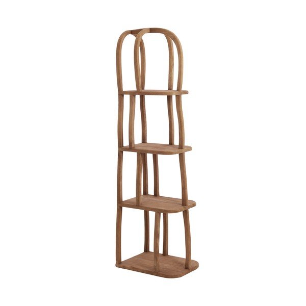 Regál z mangového dreva v prírodnej farbe 53x175x40 cm Lowe – Light & Living