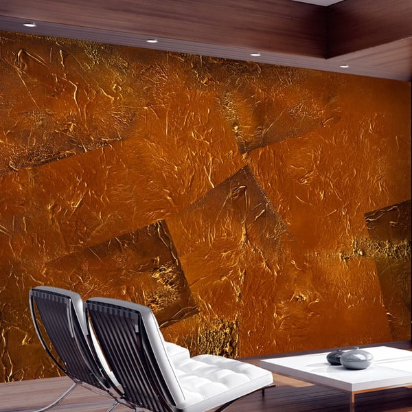 Veľkoformátová tapeta Artgeist Golden Magma, 245 × 350 cm