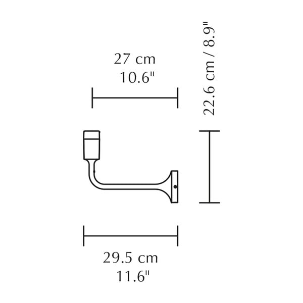 Biele kovové nástenné svietidlo bez tienidla Santé – UMAGE-image-4
