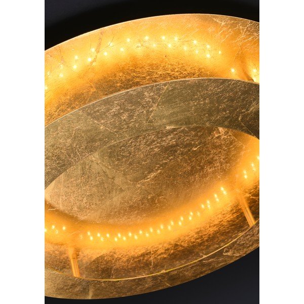 LED stropné svietidlo v zlatej farbe s kovovým tienidlom 50x50 cm Merle – Candellux Lighting-image-1