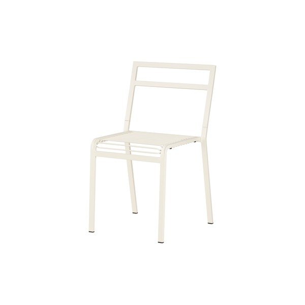 Béžová kovová záhradná stolička Oto – noo.ma