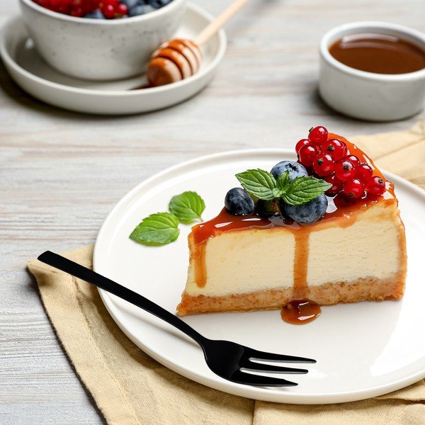 Čierne antikoro dezertné vidličky v súprave 2 ks Black – Orion-image-1