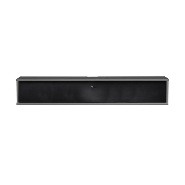 Čierno-antracitový TV stolík 133x22 cm Mistral – Hammel Furniture