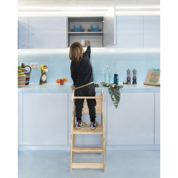 Detská stolička z masívnej borovice Little Nice Things Giraffe-image-2