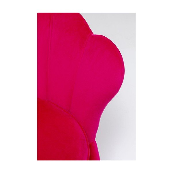 Ružové zamatové kreslo Kare Design Water Lily-image-4