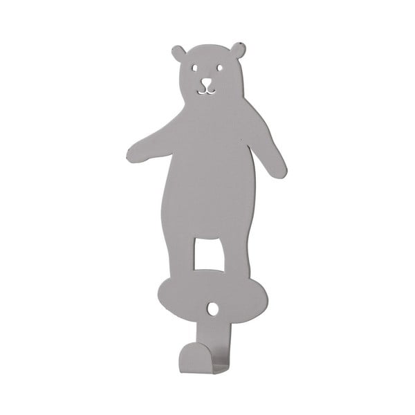 Sivý nástenný vešiak Bloomingville Bear