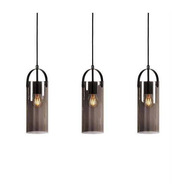 Čierne závesné stropné svietidlo Markslöjd Glory, 3 žiarovky-image-2