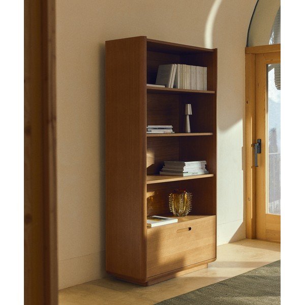 Oranžová sklenená ručne vyrobená váza (výška  23 cm) Nicora – Kave Home-image-3