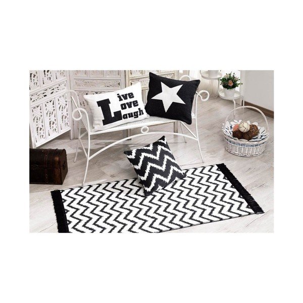 Obojstranný koberec Armada Seti Zigzag, 150 × 80 cm-image-1