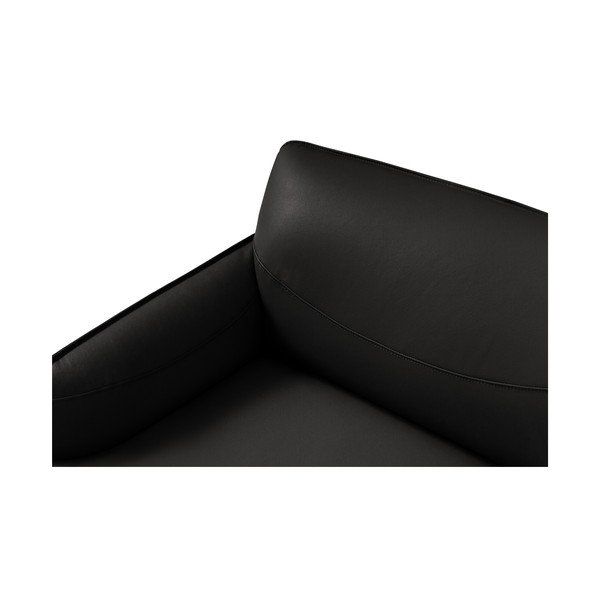 Čierne kožené kreslo Windsor & Co Sofas Neso-image-4