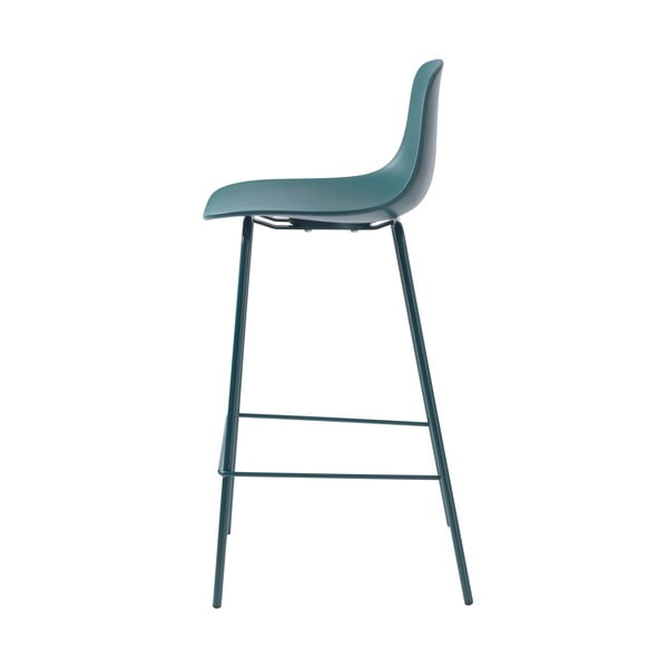 Plastová barová stolička v petrolejovej farbe (výška sedadla 67,5 cm) Whitby – Unique Furniture-image-4