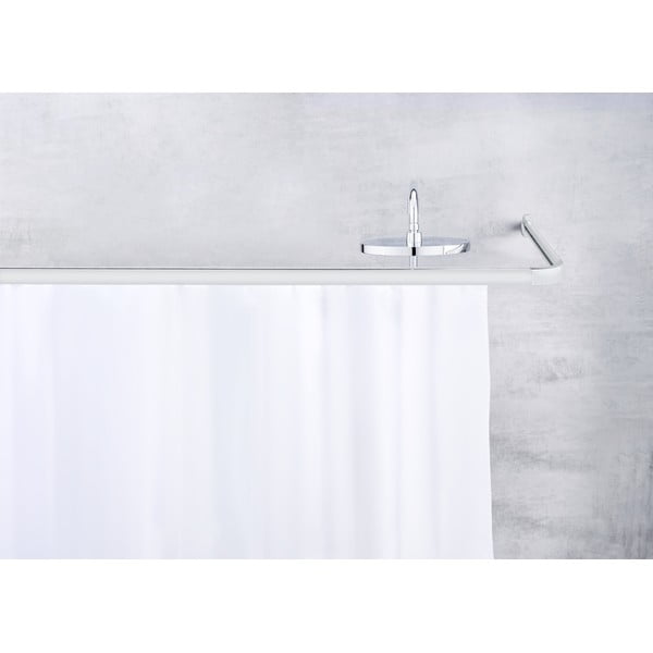 Tyč na sprchový záves v lesklo striebornej farbe Era – Wenko-image-1