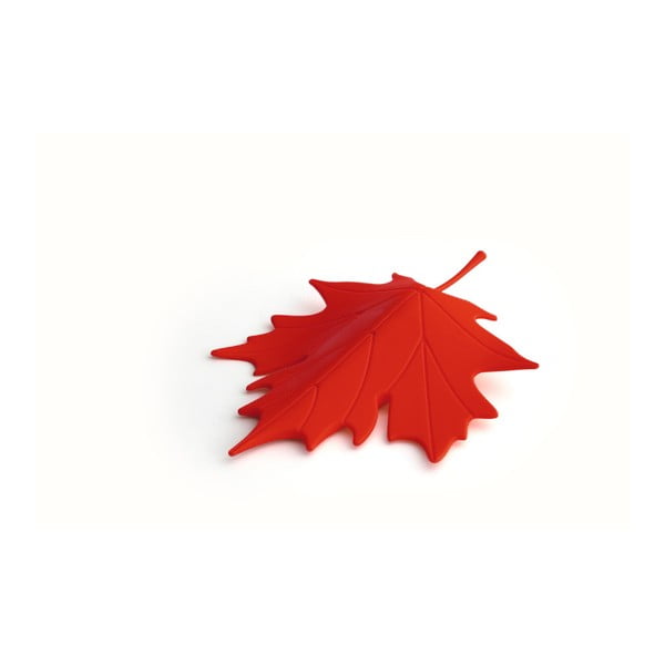 Červená zarážka pod dvere v tvare listu Qualy&CO Autumn