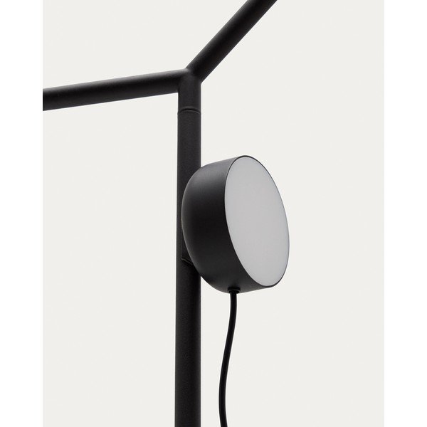 Čierna LED stmievateľná stojacia lampa (výška 160 cm) Orey – Kave Home-image-4