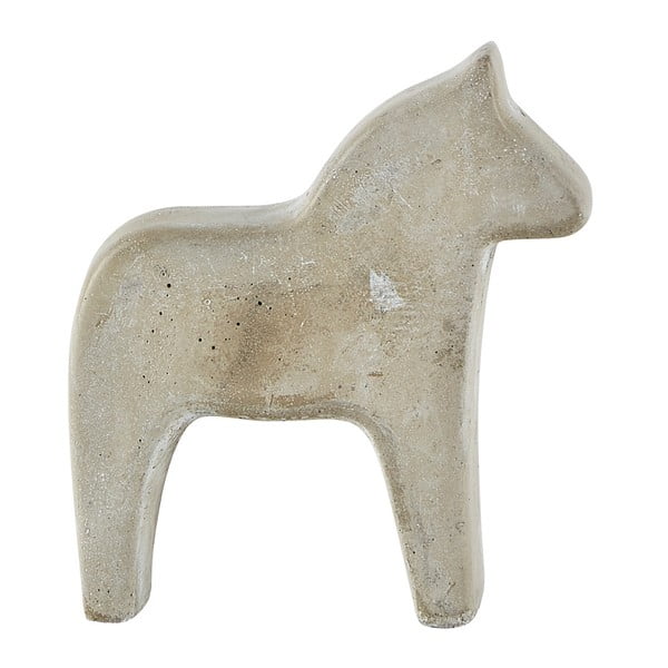 Dekoratívna cementová soška KJ Collection Snowy Horse, výška 14 cm