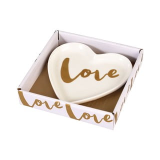 Ozdobný porcelánový tanierik Rex London Love Heart
