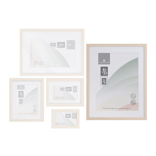 Rámček na stenu v prírodnej farbe 42x52 cm Sencillo – Casa Selección-image-2