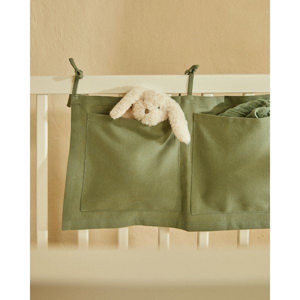 Zelené bavlnené vrecko na detskú postieľku 45 cm Laily – Kave Home-image-1