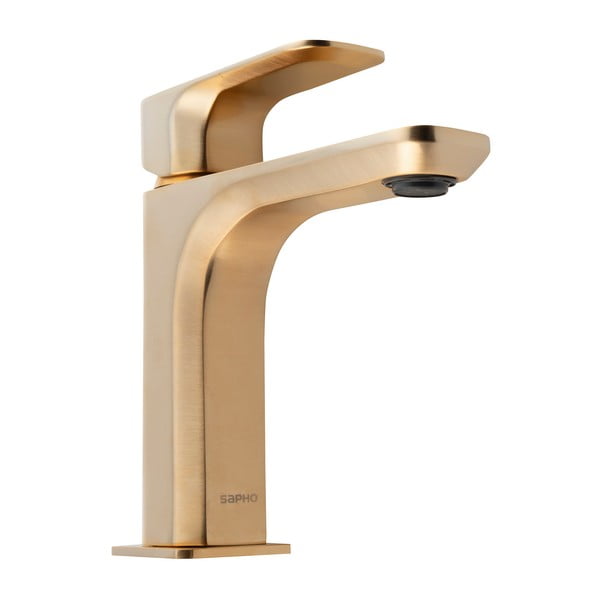 Stojančeková umývadlová batéria v zlatej farbe Spy – Sapho-image-2