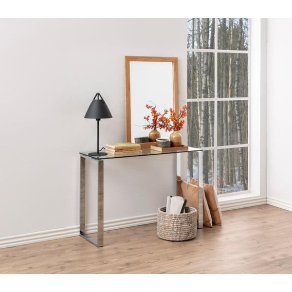 Konzolový stôl so sklenenou doskou Actona Katrine-image-1