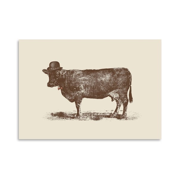 Plagát Cow Cow Nut od Florenta Bodart, 30x42 cm