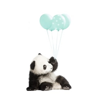 Nástenná samolepka Dekornik Minty Panda, 55 × 92 cm