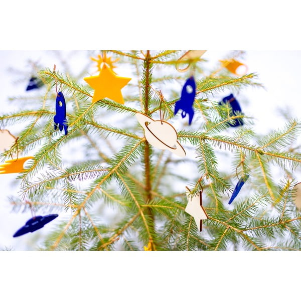 Súprava 8 drevených vianočných dekorácií Spira Medium-image-4