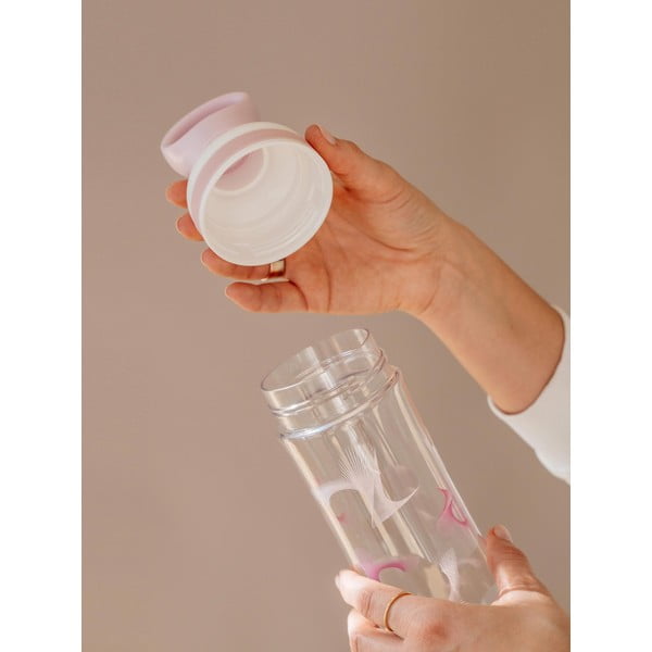 Fialovo-biela fľaša na vodu Equa Flow Wave, 800 ml-image-2