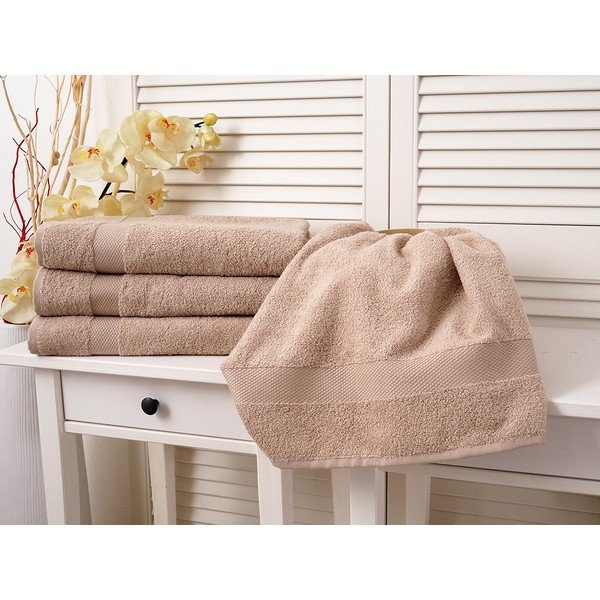 Svetlohnedá froté osuška 70x140 cm Adria –  B.E.S.