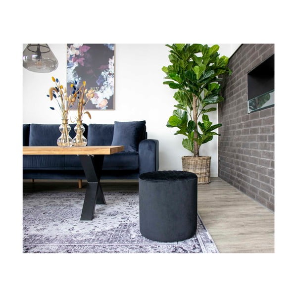 Čierny puf House Nordic Ejby, ø 34 cm-image-2