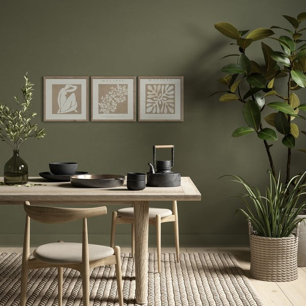 Obrazy v súprave 3 ks 30x30 cm Matisse – Styler-image-2