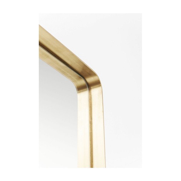 Zrkadlo s rámom v mosadznej farbe Kare Design Rectangular, 200 x 70 cm-image-4