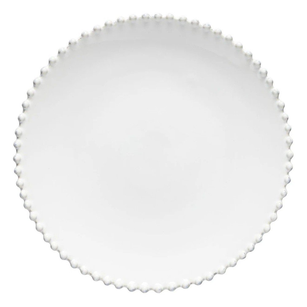 E-shop Biely kameninový tanier Costa Nova Pearl, ⌀ 28 cm