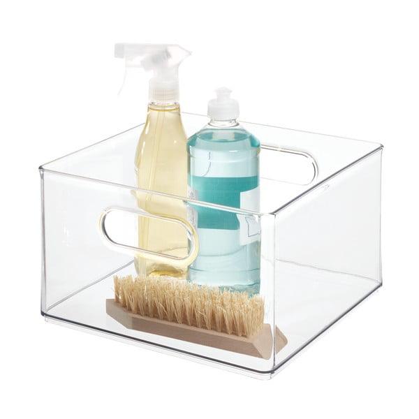 Transparentný úložný box iDesign The Home Edit, 25,4 x 25,3 x 15,4 cm-image-2