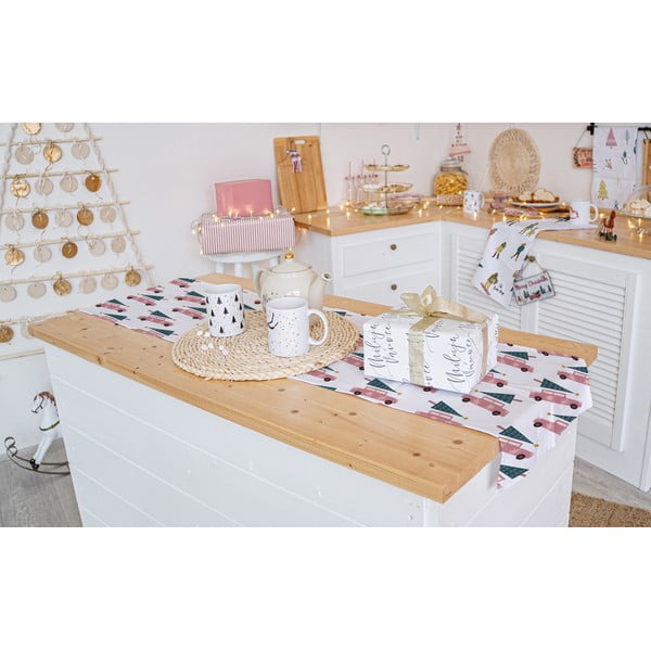 Vianočný bavlnený behúň na stôl 40x140 cm Christmas Ride – Butter Kings-image-1