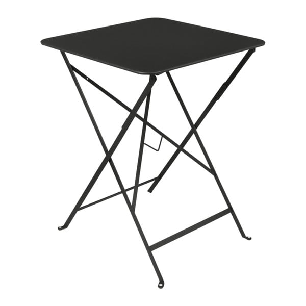 Čierny záhradný stolík Fermob Bistro, 57 × 57 cm