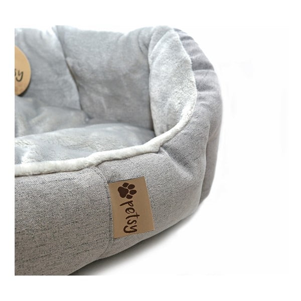 SIvý fleecový pelech 65x50 cm Alík - Petsy-image-2