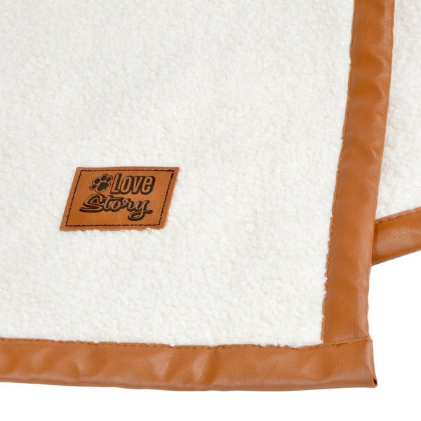 Krémová deka pre psa 50x70 cm – Love Story-image-4